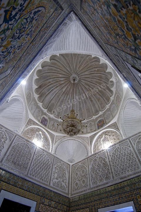 Vestibule dans la Zaouia de Sidi Sahab ou mosquée du Barbier à Kairouan