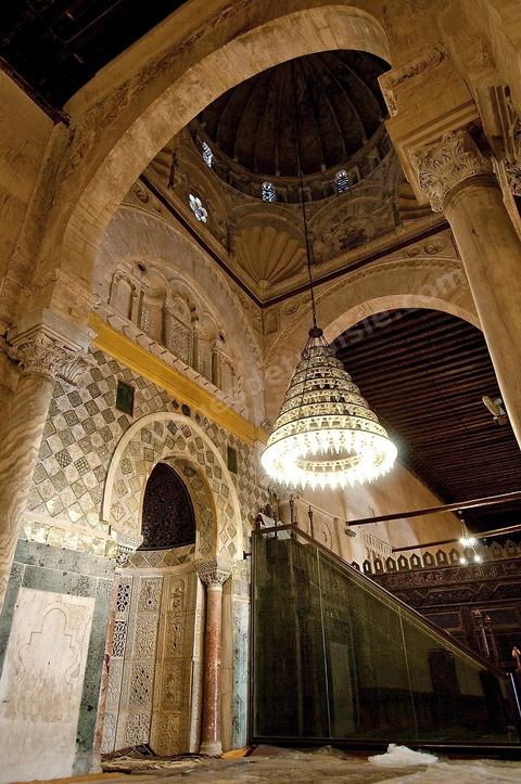 Mirhab et Minbar de la salle des prières de la Grande Mosquée de Kairouan