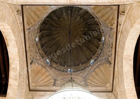 Coupole de la salle des prières de la Grande Mosquée de Kairouan