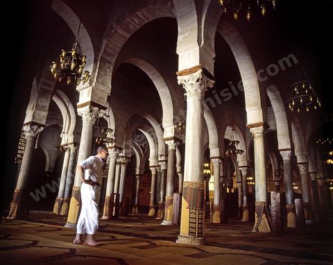 Prayer Hall of the Great Mosque of Kairouan