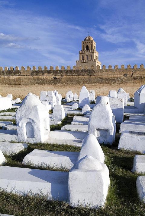 Cemetery, Enclosure, and Minaret of the Great Mosque of Kairouan