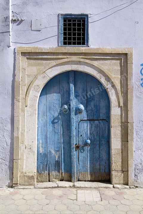 porte dans les osuks de la medina de Kairouan