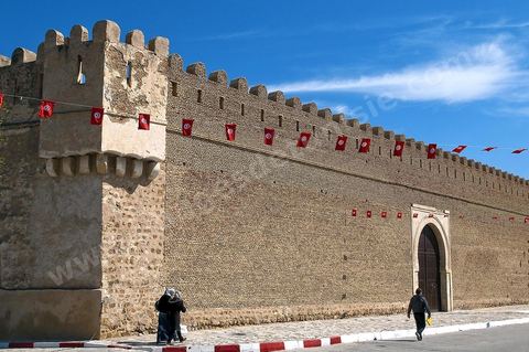 Gate and rampart of the medina of Kairouan