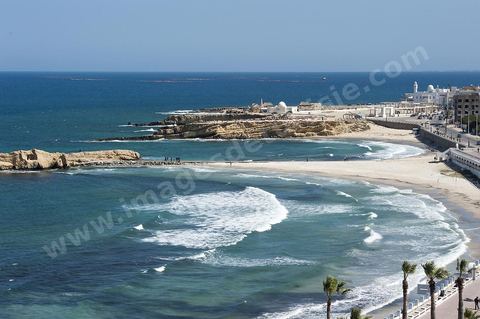 Plages et corniche au centre ville de Monastir