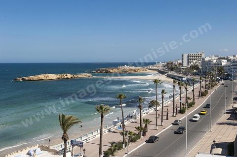Plages et corniche au centre ville de Monastir