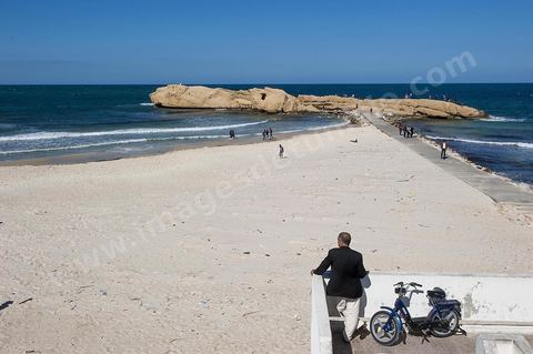 Plages et corniche au centre ville de Monastir