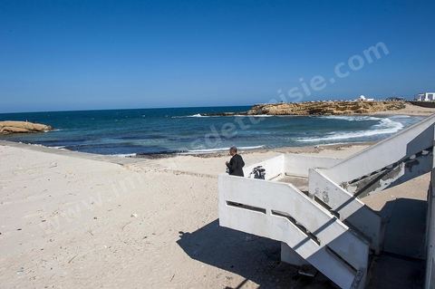 Plages et corniche au centre ville de Monastir