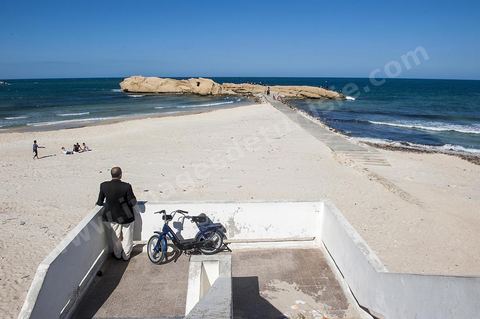 Plages et corniche au centre ville de Monastir