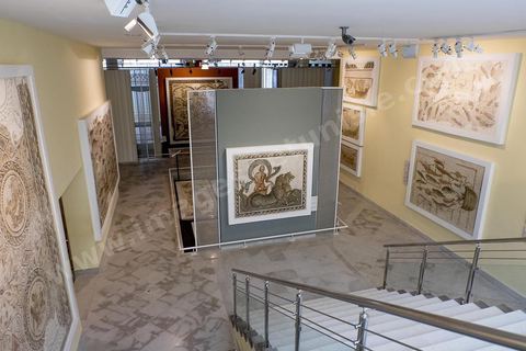 Salle des mosaiques marines au musée archéologique de Sousse dans la Kasbah située en haut de la medina de Sousse