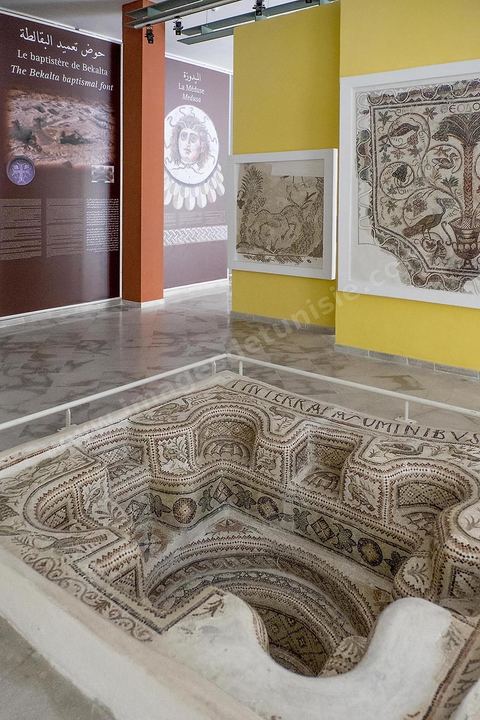 Salles des mosaiques du musée archéologique de Sousse dans la Kasbah située en haut de la medina de Sousse