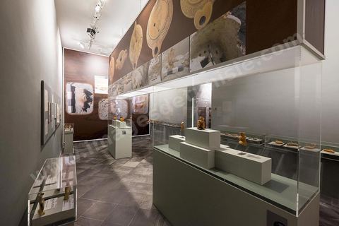 Salle funéraire punique au musée archéologique de Sousse dans la Kasbah située en haut de la medina de Sousse