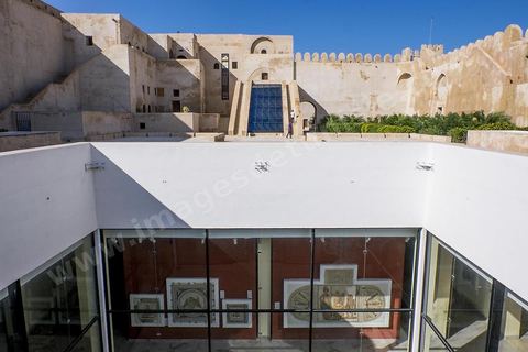 Patio du musée archéologique de Sousse dans la Kasbah située en haut de la medina de Sousse