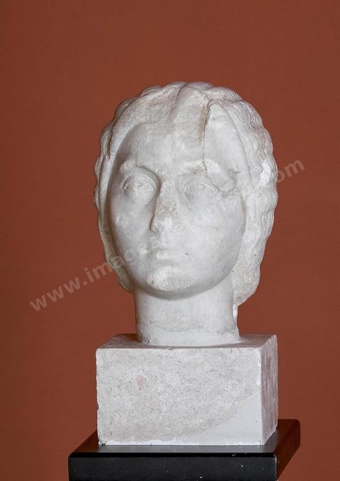 Buste en marbre - musée archéologique de Sousse dans la Kasbah située en haut de la medina de Sousse