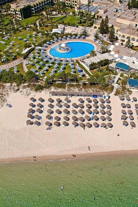 Vue aérienne de la zone touristique de Sousse Port El Kantaoui
