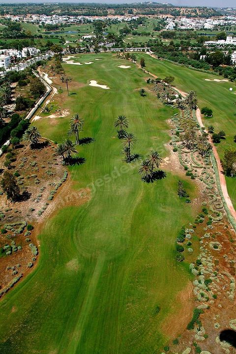Vue aérienne du golf et zone touristique de Port El Kantaoui