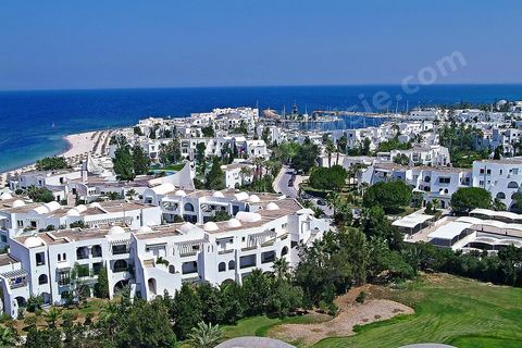 Vue aérienne de la zone touristique de Sousse Port El Kantaoui