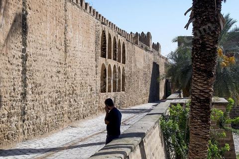 Les remparts de la medina de Sousse vus de l'intérieur. Sousse ou la perle du Sahel. 