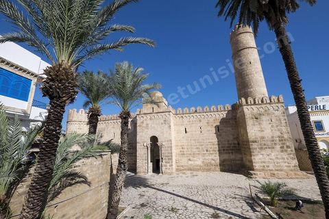 Vue exétrieure du Ribat de Sousse dans la medina. Sousse ou la perle du Sahel. 