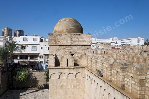 Vue de la cour intérieure du ribat de Sousse ou la perle du Sahel. 