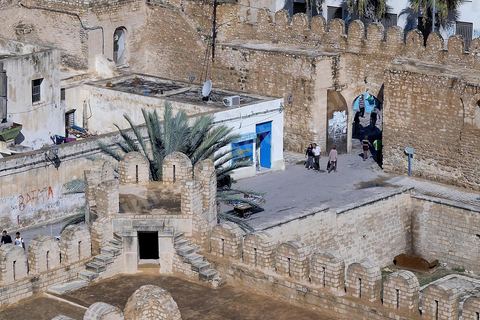 Vue sur RIabt et remparts de la medina de Sousse ou la perle du Sahel. 
