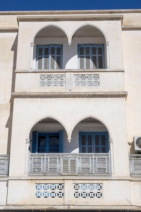 façade moderne dans la medina de Sousse ou la perle du Sahel. 