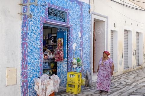 Ruelles de la medina de Sousse ou la perle du Sahel. 