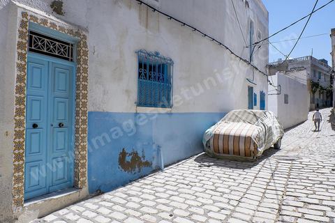 Ruelles de la medina de Sousse ou la perle du Sahel. 