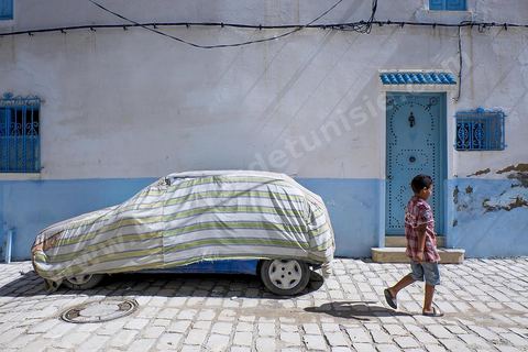 Ruelles de la medina de Sousse ou la perle du Sahel. 