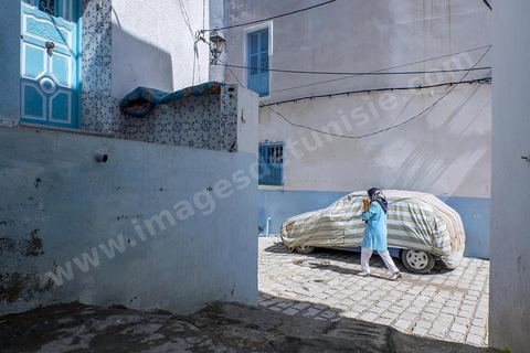 Ruelles de la medina de Sousse ou la perle du Sahel. 