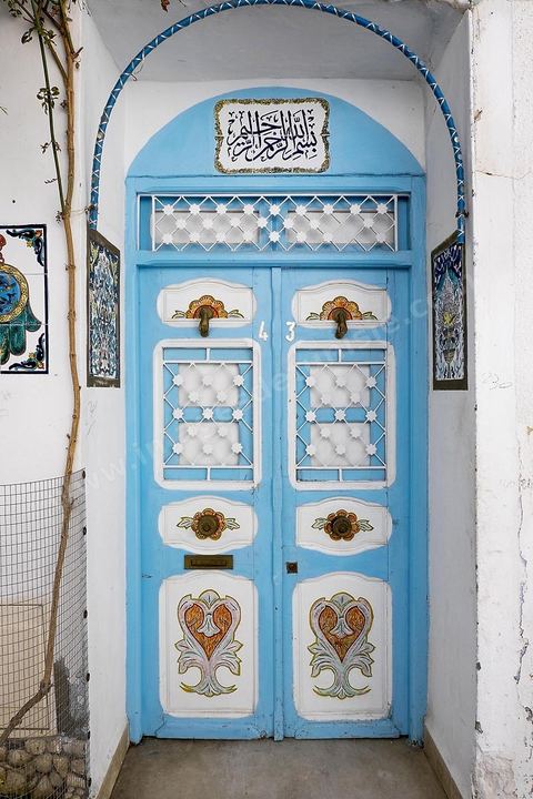 Ruelles de la medina de Sousse ou la perle du Sahel. 