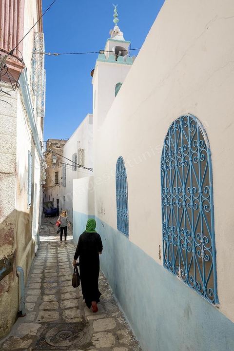 Ruelles de la medina de Sousse ou la perle du Sahel. 