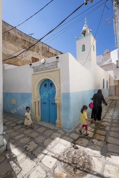 Ruelles de la medina de Sousse ou la perle du Sahel. 