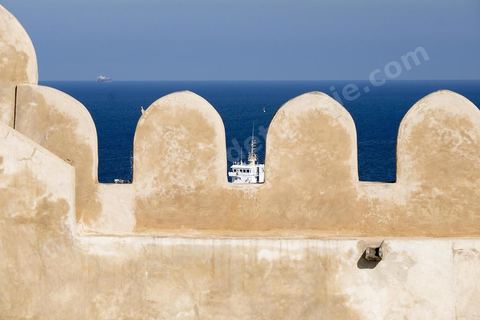 Cour intérieure de la Kasbah de Sousse ou la perle du Sahel. 