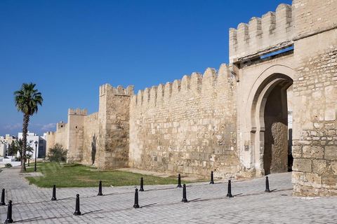 Les remparts de Sousse sur la partie haute de la medina. Sousse ou la perle du Sahel. 