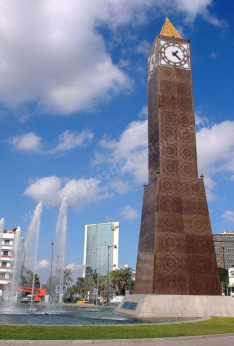 November 7 Monument on November 7 Square in Tunis