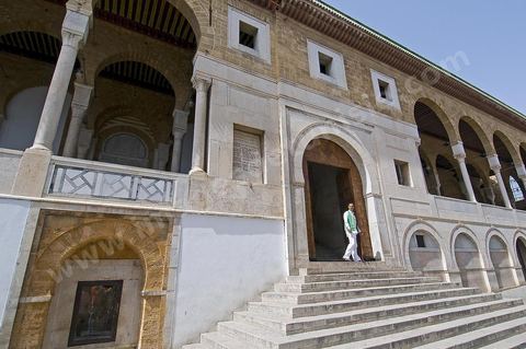 The Great Mosque of Jamaa Ez Zitouna in the heart of the medina of Tunis