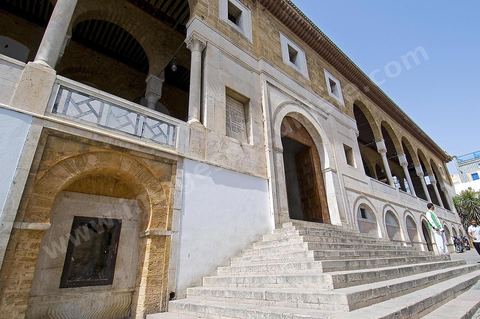 The Great Mosque of Jamaa Ez Zitouna in the heart of the medina of Tunis