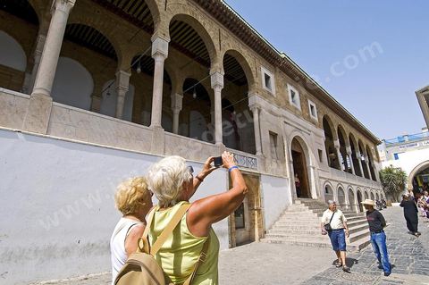 The Great Mosque of Jamaa Ez Zitouna in the heart of the medina of Tunis