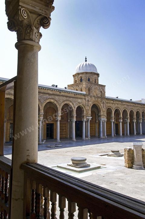 The Great Mosque of Jamaa Ez Zitouna in the heart of the medina of Tunis