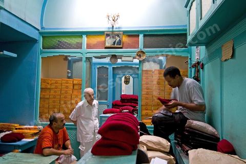 Souk des chéchias, artisans, medina de Tunis