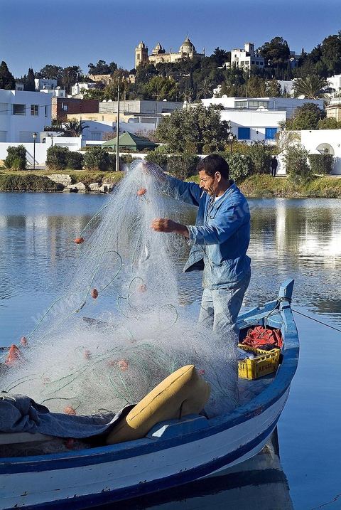 Fishermen in the Punic ports of Carthage