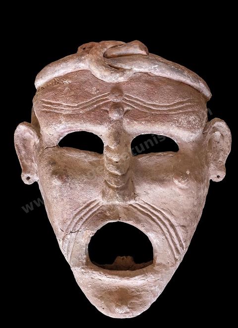 Punic terracotta mask. National Museum of Carthage