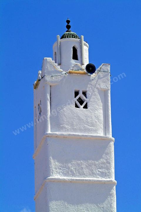 Minaret d'une mosquee de quartier a La Goulette