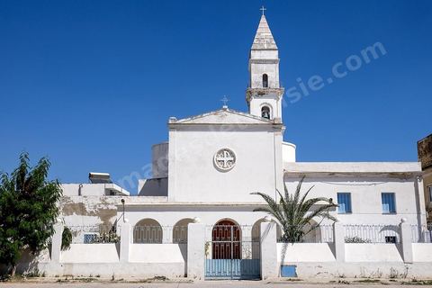 Eglise dans le quartier de la Petite Sicile à La Goulette