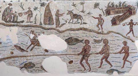 Mosaique du musee national du Bardo - Tunis