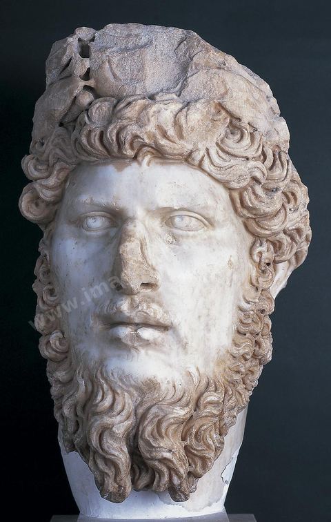 Buste de Lucius Verus, II ap JC, Dougga, musee du Bardo