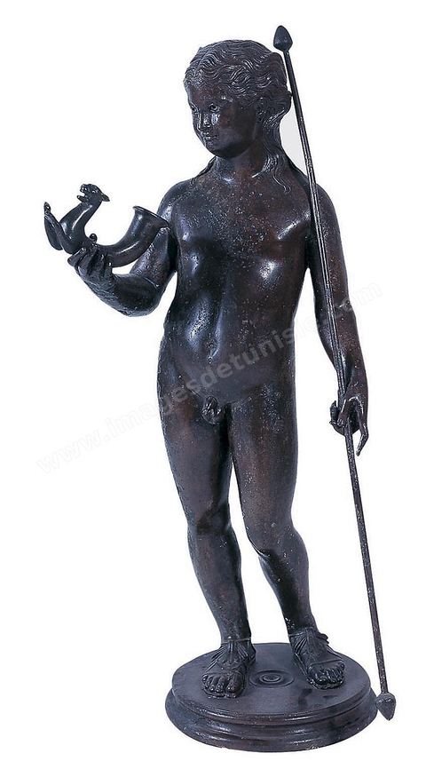 Bacchus bronze child, IIth century, Thibar, museum of Bardo
