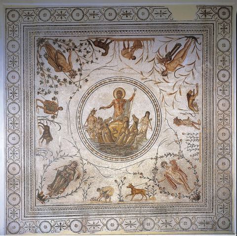 Triomphe de Neptune, II ap JC, La Chebba, musee du Bardo