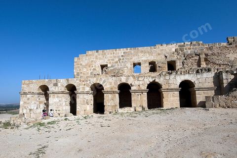 Capitole sur le site archéologique romain de Uthina / Oudna dans la région de Mornag banlieue sud de Tunis