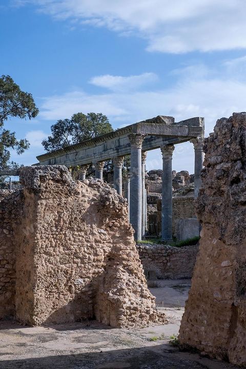 le site archéologique romain de Thuburbo Majus. Thuburbo Majus est située à l'entrée d'El Fahs à 60 km de Tunis, malgré qu’elle soit totalement abandonnée maintenant, elle comptait plus que 10000 habitants au deuxième siècle après J.C. La ville de Thuburbo Majus, existait avant l’arrivée des romains, elle était avant berbère puis carthaginoise. Pendant l’époque romaine, cette cité a connu une prospérité surtout en 128 quand elle reçut le statut de municipe suite à la visite de l’empereur Hadrien. La plupart des monuments de la cité datent de la moitié du 2ème siècle.Seuls 7 Ha sur les 40 Ha ont été fouillés, les trois portes de la ville indiquent son gigantisme.